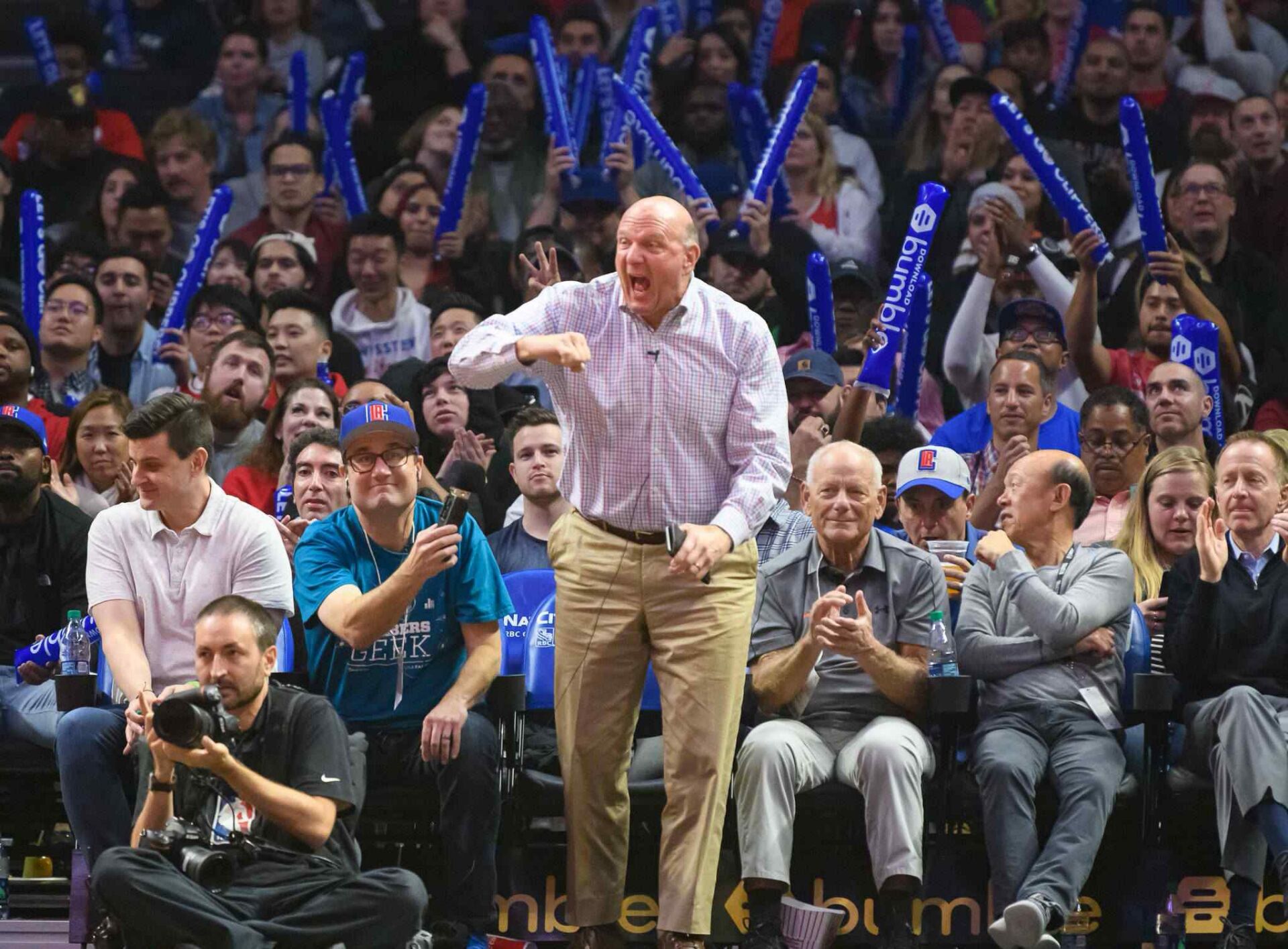 北美四大联盟老板,快船老板鲍尔默和湖人老板