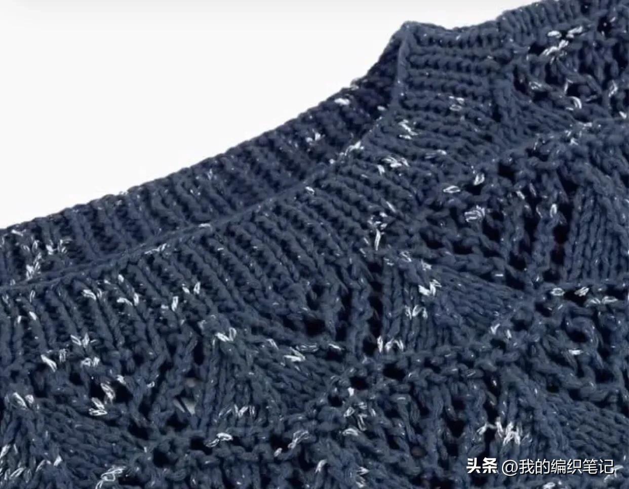 棒针编织马甲背心女款,女士三色棒针马甲背心编织图解