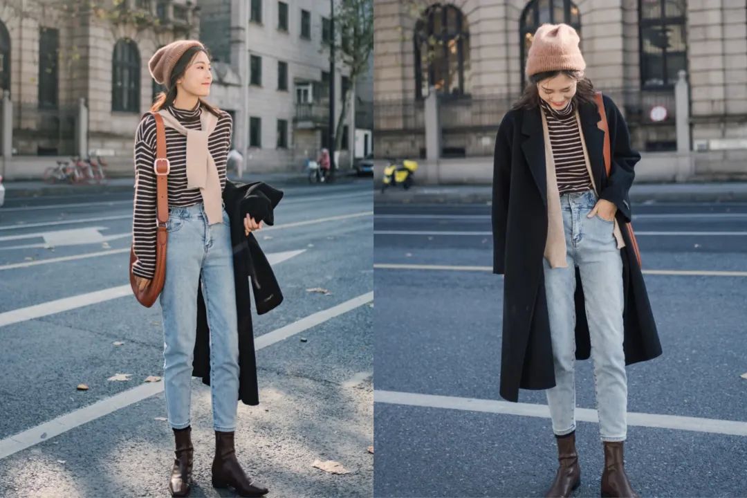 冬季露腿穿搭才真时髦,遮腿型的冬季穿搭