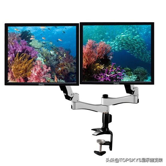 AOC双屏显示器支架,电脑显示器双屏支架