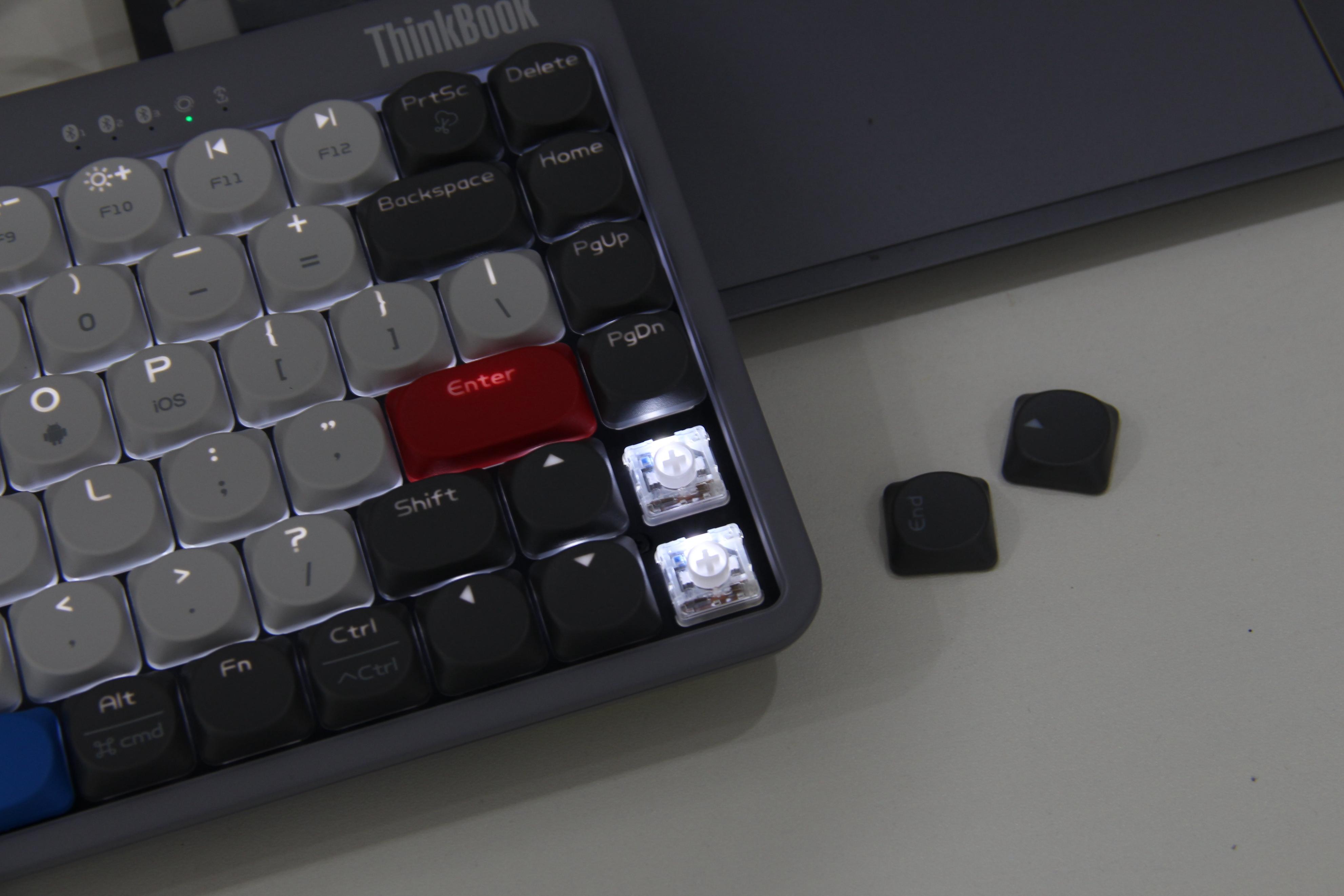 Thinkbook星雾粉机械键盘,thinkbook机械键盘KBPro评测