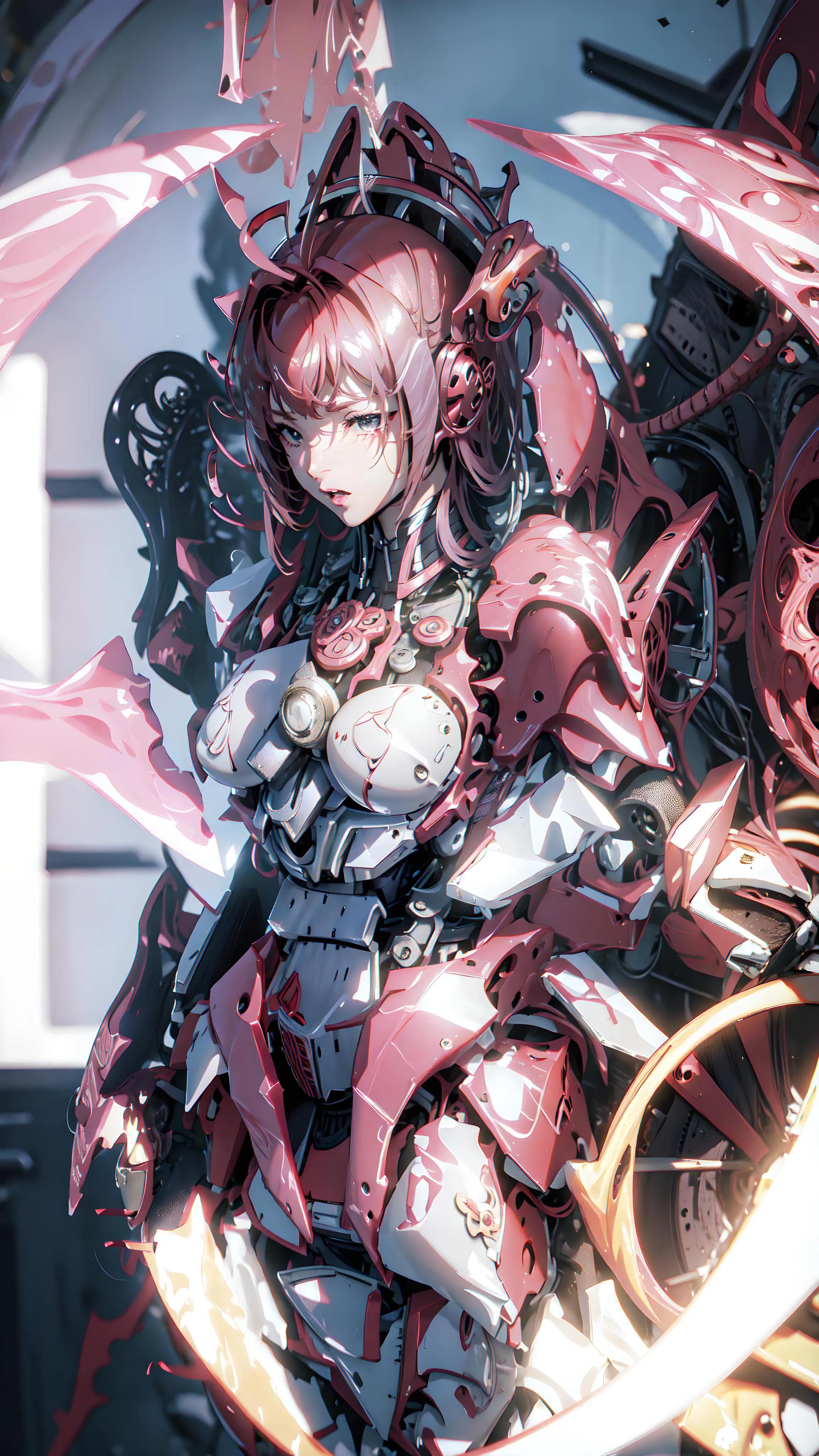 机甲少女壁纸手机,二次元机甲壁纸超清4k手机