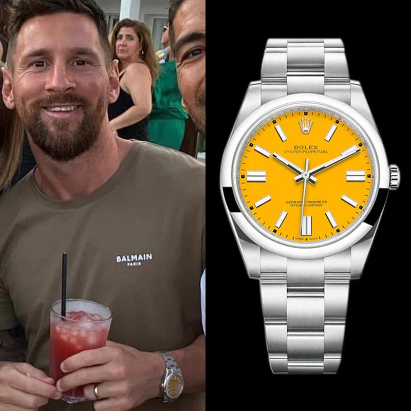 百达翡丽万年历视频,梅西戴的表