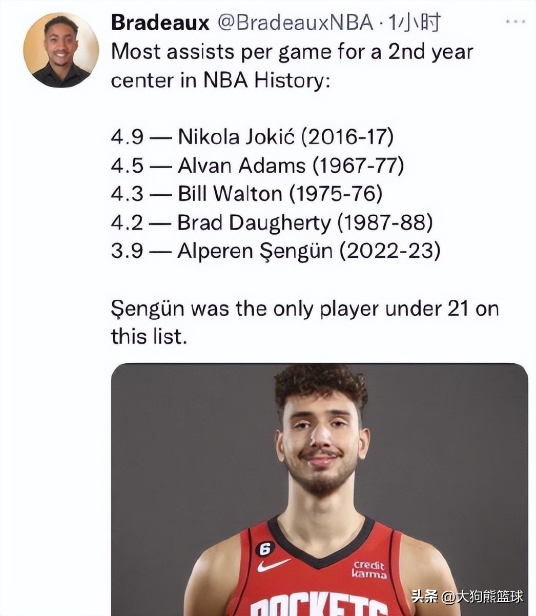 申京对抗约基奇火箭队首发,约基奇第二名