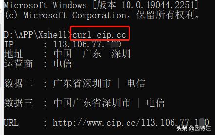 电脑查询运营商ip地址方法,如何查看电脑公网出口ip