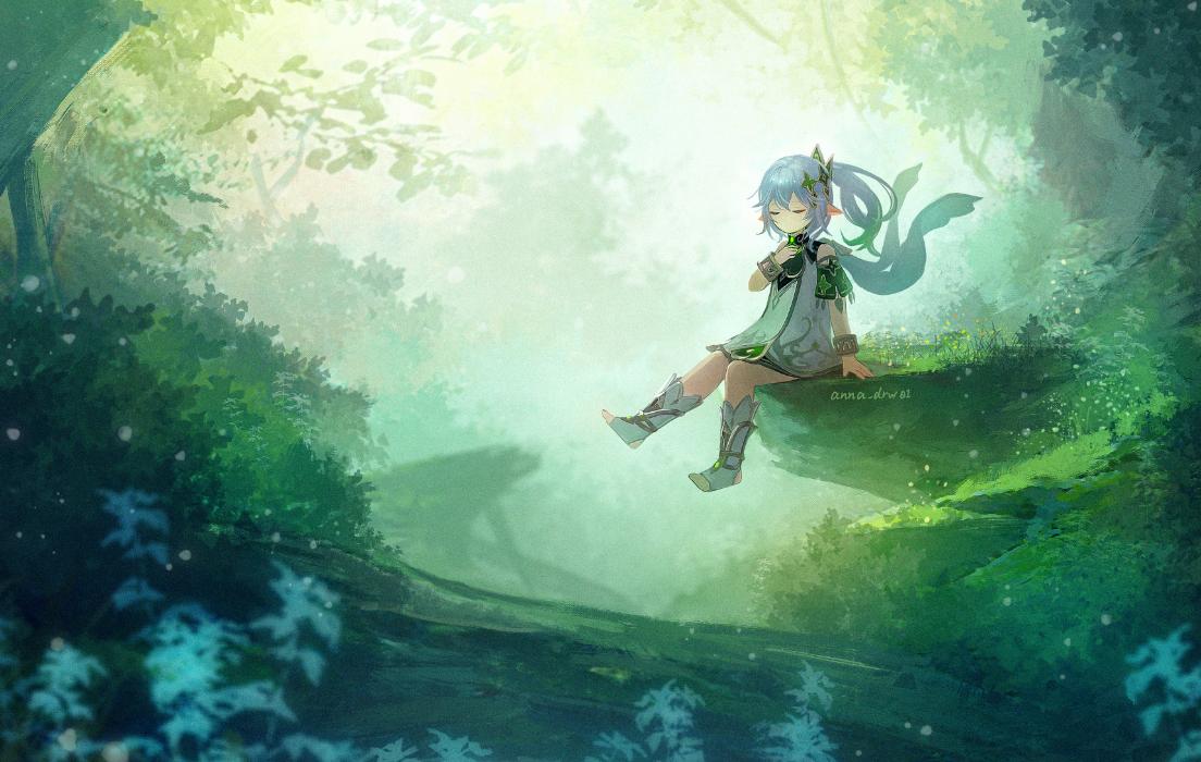 cos小草神路人视角,女版小草神cosplay