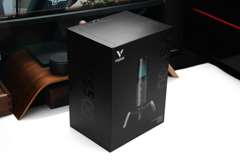 噬菌体外形，双指向模式，RGB背光，雷柏VS500电竞麦克风开箱