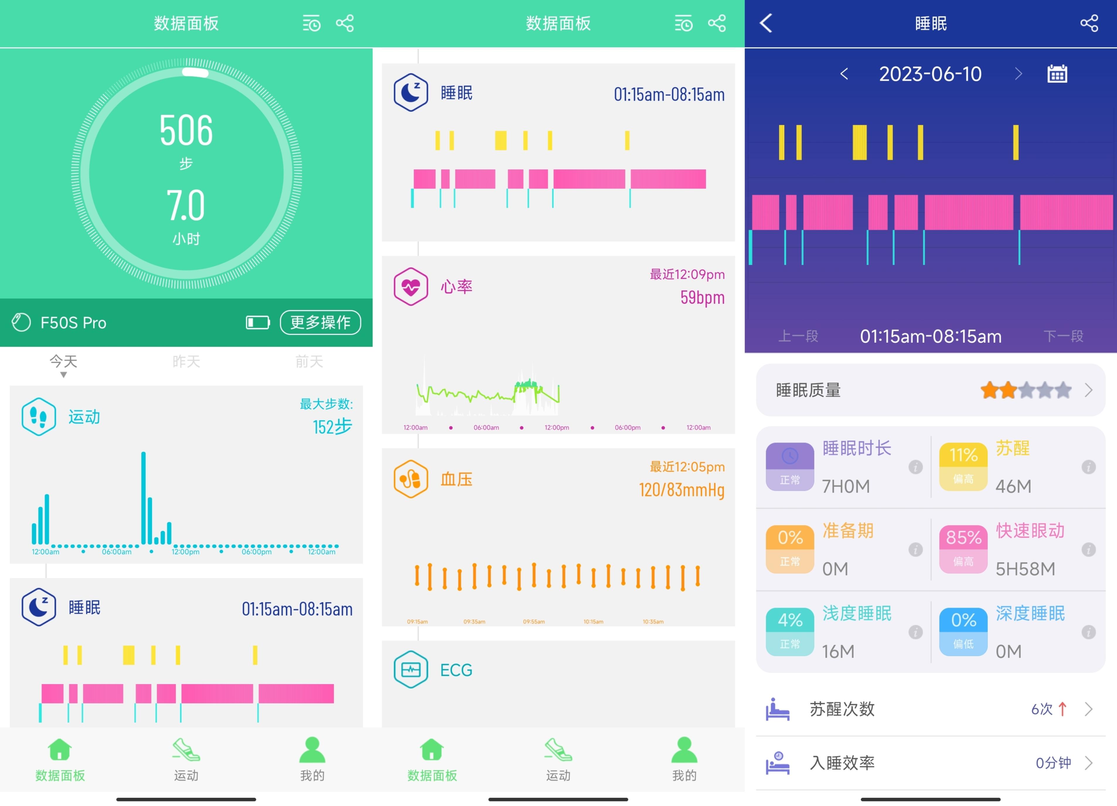dido智能手环测评,手环运动数据解读