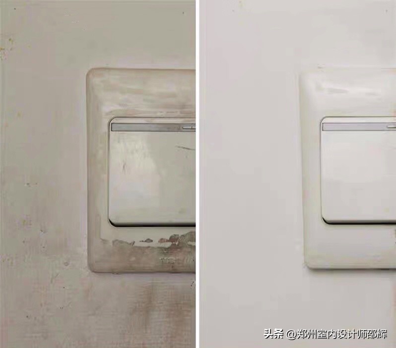 装修墙面黑印怎么处理,房间白墙重新刷怎么处理