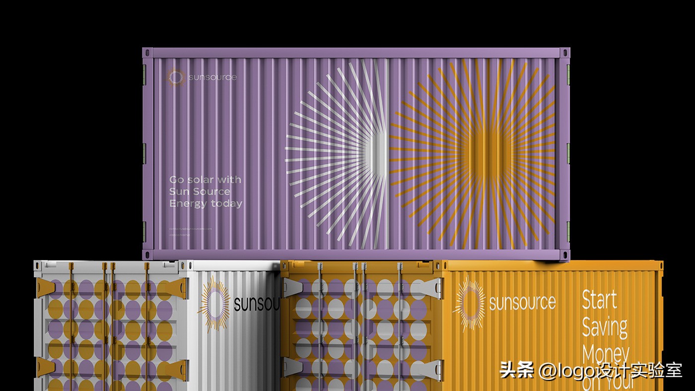 Sunsource太阳能承包商品牌logo设计via:MolokoCreativeAgency