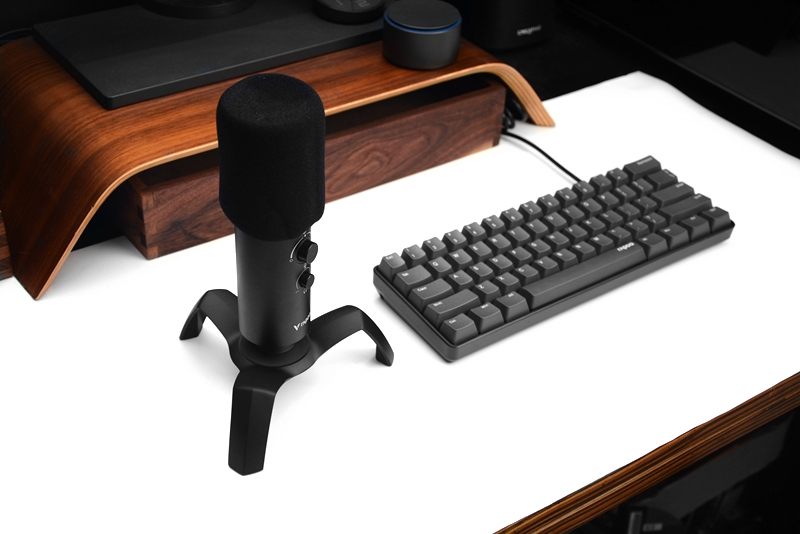 噬菌体外形，双指向模式，RGB背光，雷柏VS500电竞麦克风开箱