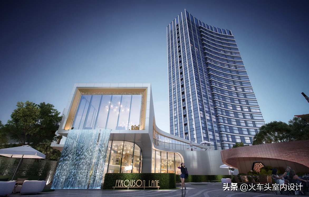 一万平方米写字楼外立面改造价格,玻璃幕墙外立面10层写字楼效果图