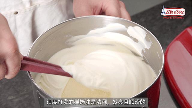 奶油怎样辨别已经打好了,奶油打发程度的判断照片