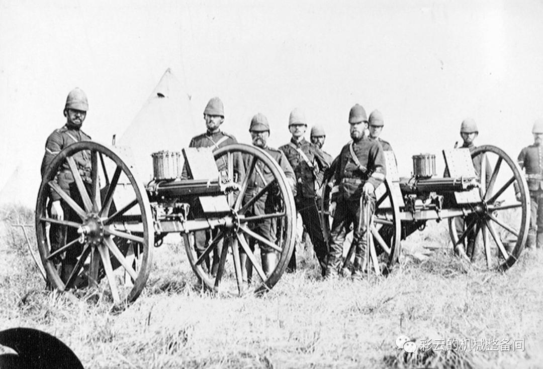 加特林机枪造图,用木头造的加特林机枪