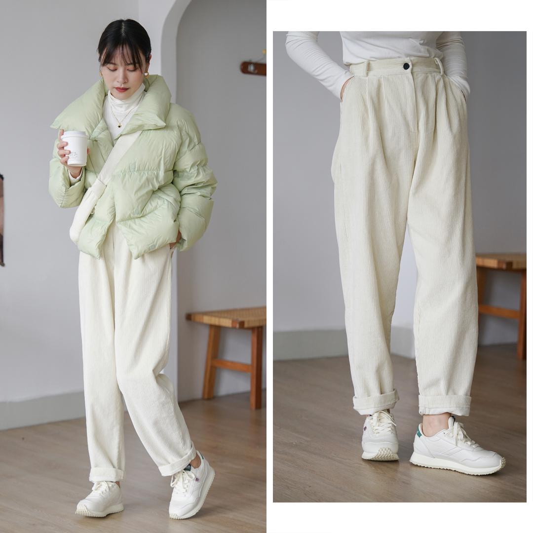 小个子拼接毛衣棉服最新款时髦,秋冬慵懒毛衣棉服内搭