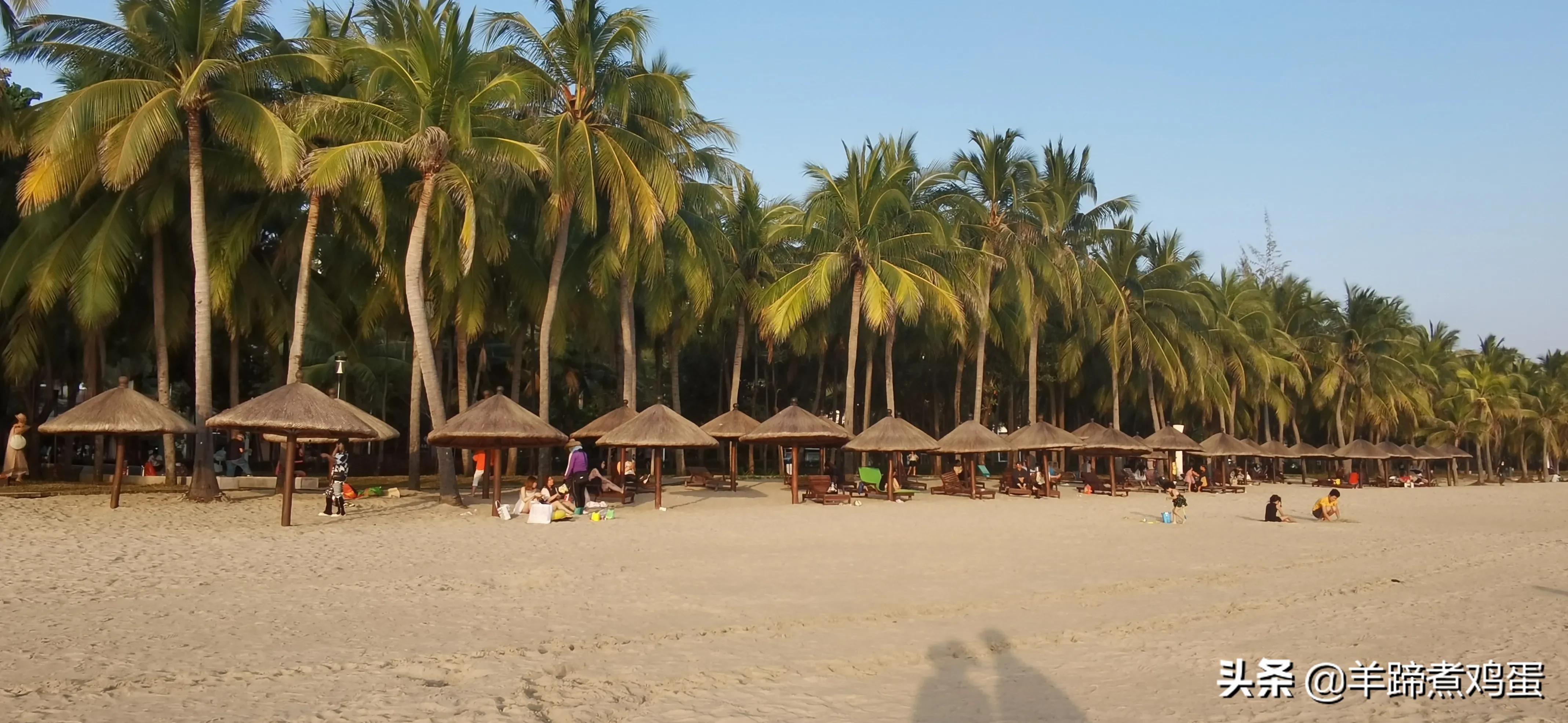 三亚椰梦长廊日落绝美,三亚湾椰梦长廊看夕阳最佳观赏点