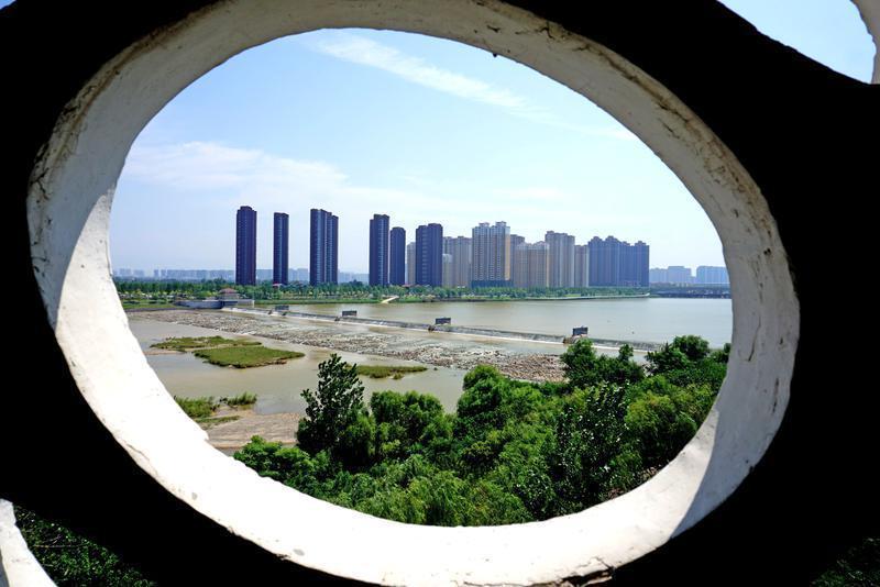 秋天的宛山荡湿地公园,秋天中河湿地公园