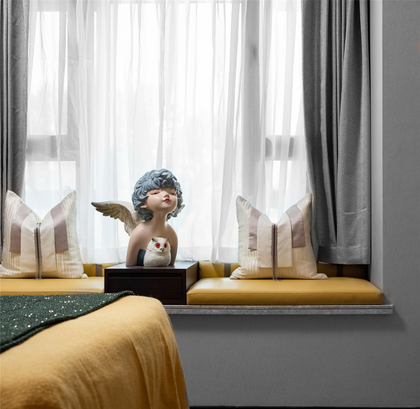 2019卧室飘窗设计获奖图片,卧室飘窗最新款最时尚设计