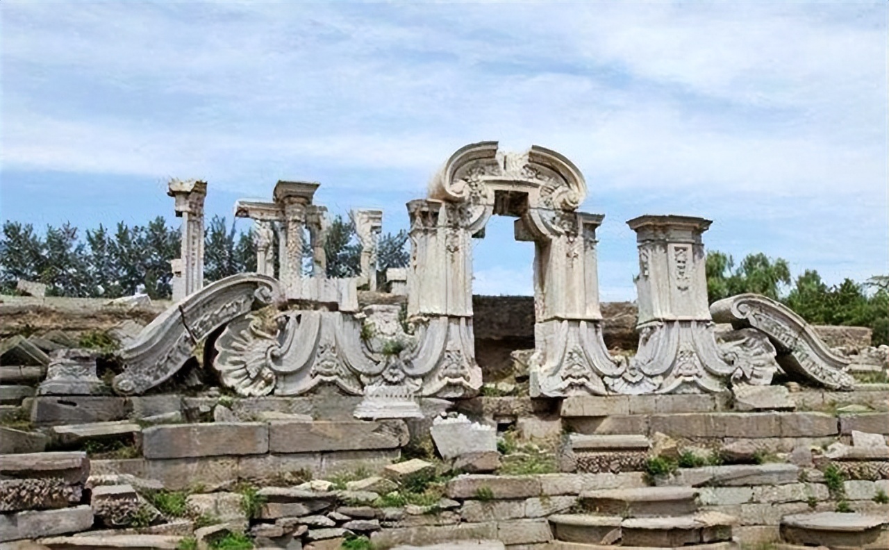 英国拍卖圆明园图片,圆明园烧毁前照片在英国拍卖