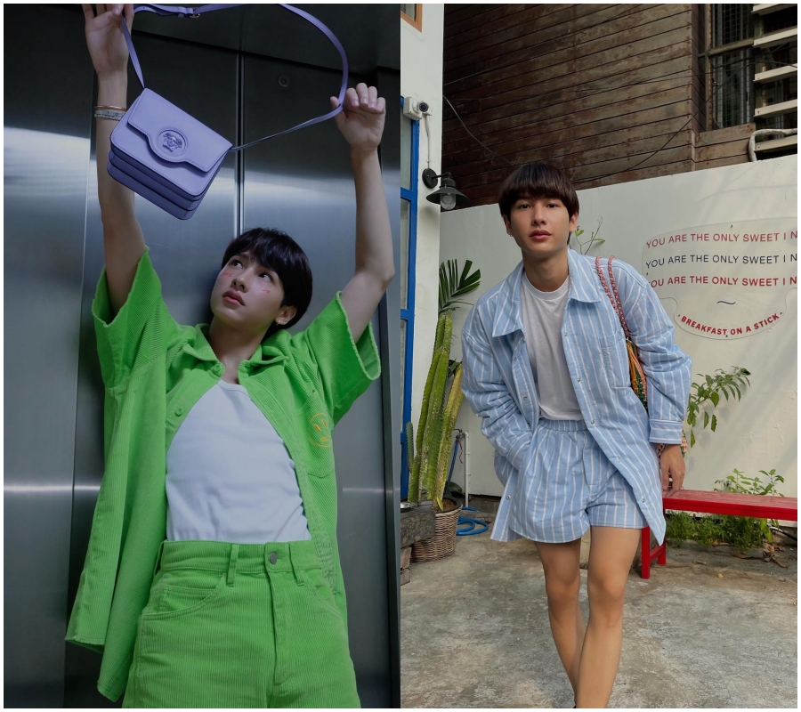 粉色系甜酷风穿搭男,粉色系极简穿搭男生