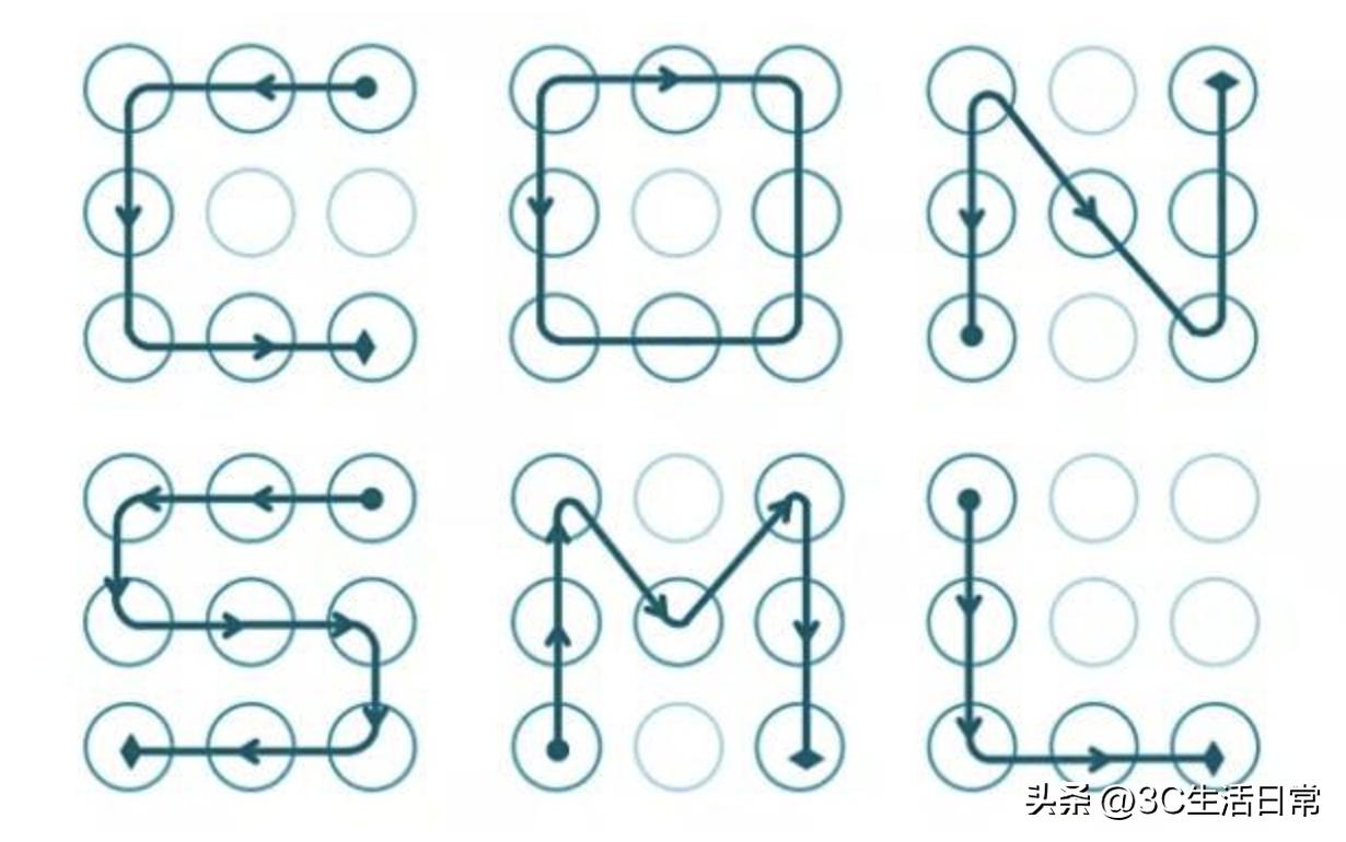 iphone图案解锁怎么设置,iphone九宫格切图没有爱心形状