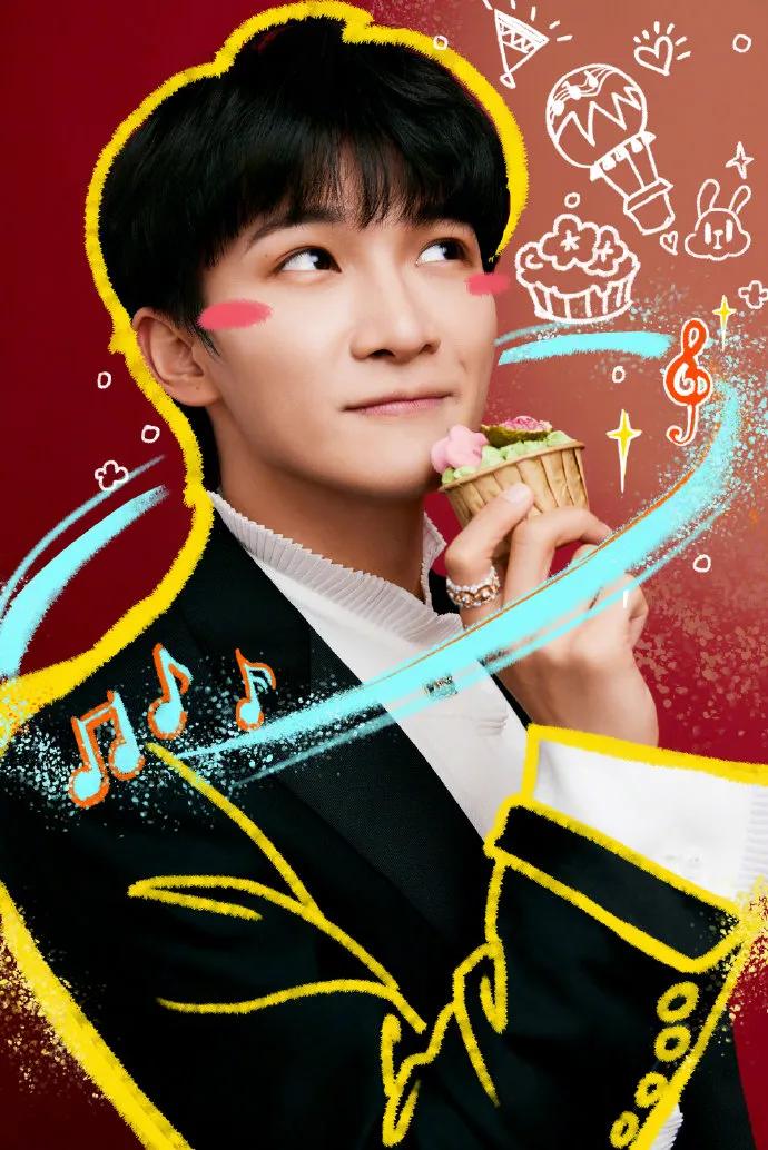 周深微博之夜升降台,周深微博里的四宫格照片