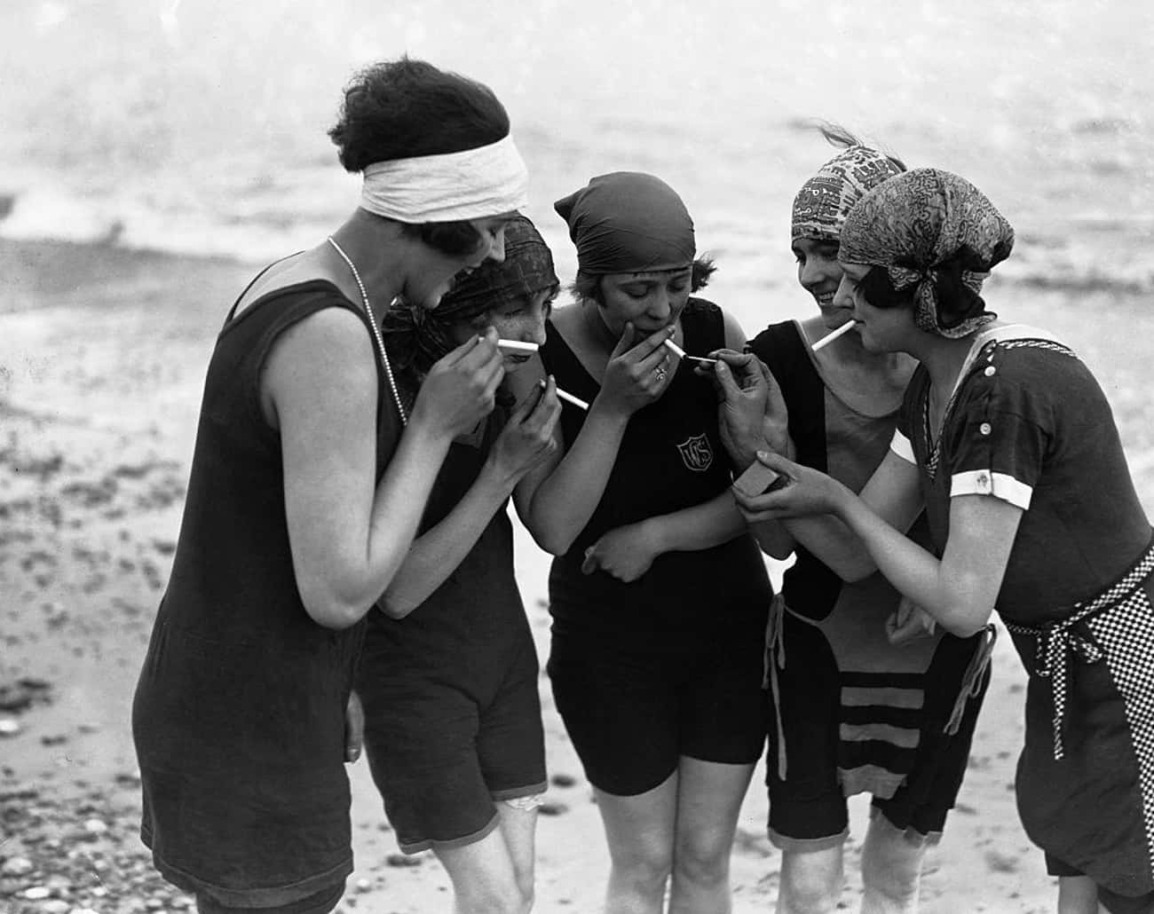 20世纪泳衣老照片,泳衣变化老照片