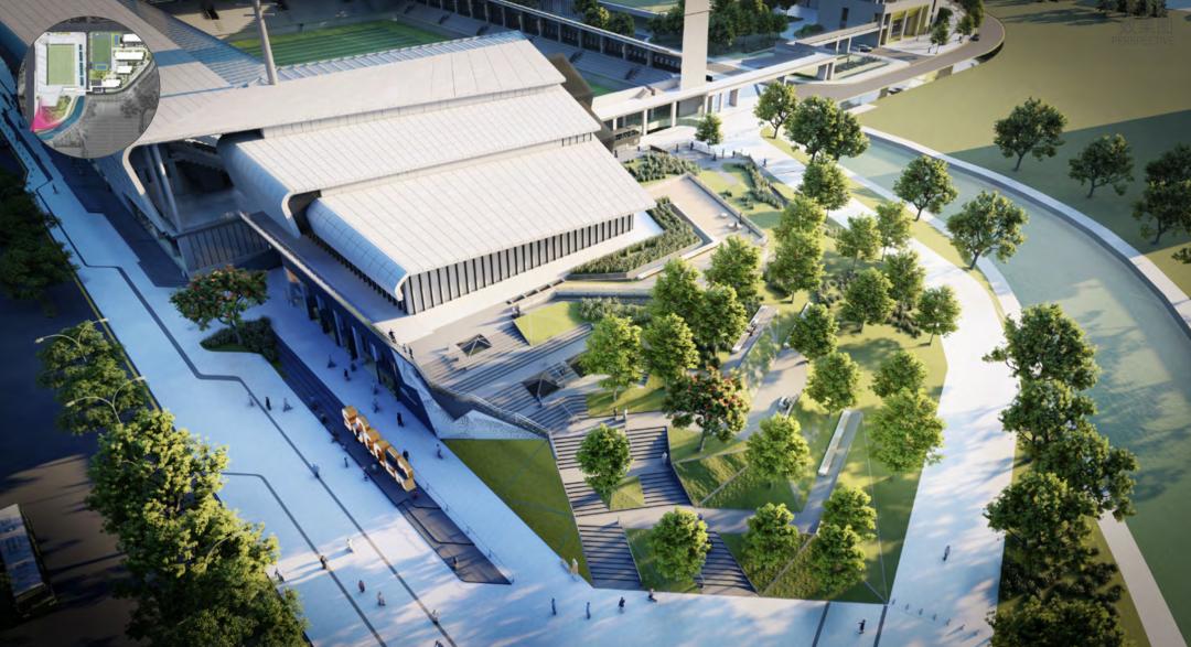 全民健身中心足球场,容纳近10万人的全民健身馆