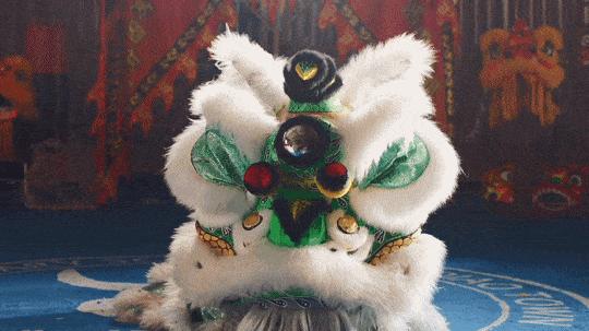 舞狮大战抢彩头,舞狮抢花炮