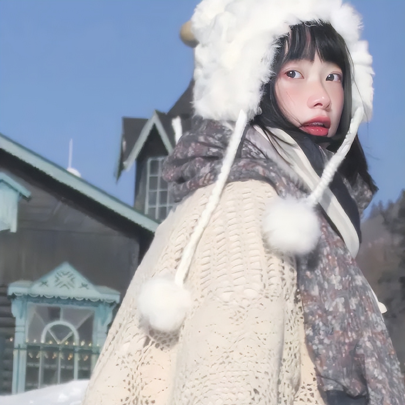 仙气女头像真人氛围感超强,情侣头像氛围感高级照片