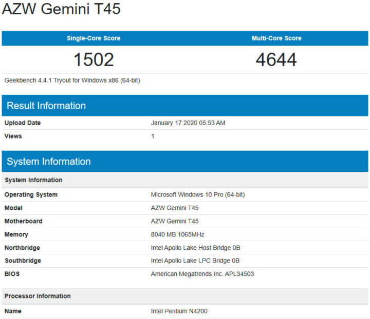 零刻GeminiT45奔腾N4200迷你电脑的评测