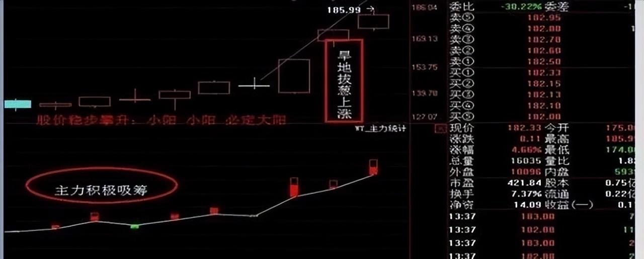 旱地拔葱涨停板,旱地拔葱选股战法