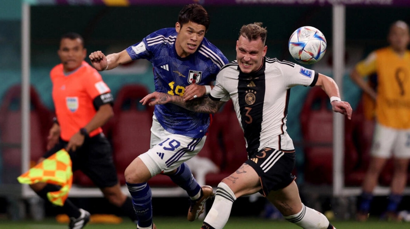 日本2-1逆转德国亚足联,日本2比1逆转德国足球