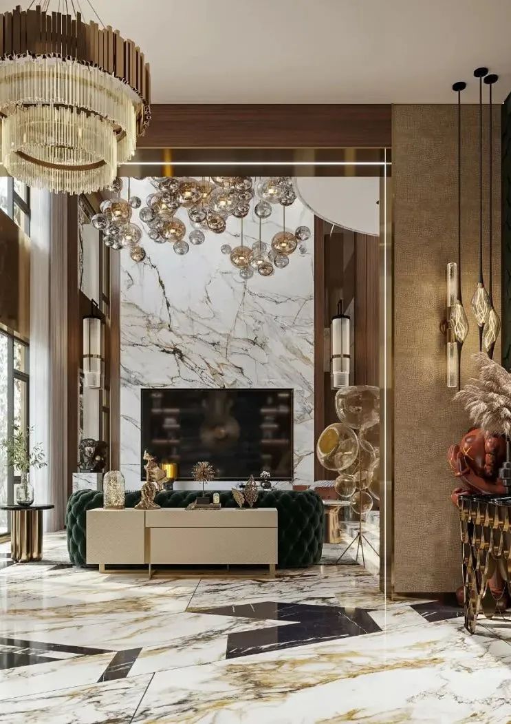 大理石打造的豪宅 (顶级豪宅客厅用什么大理石)