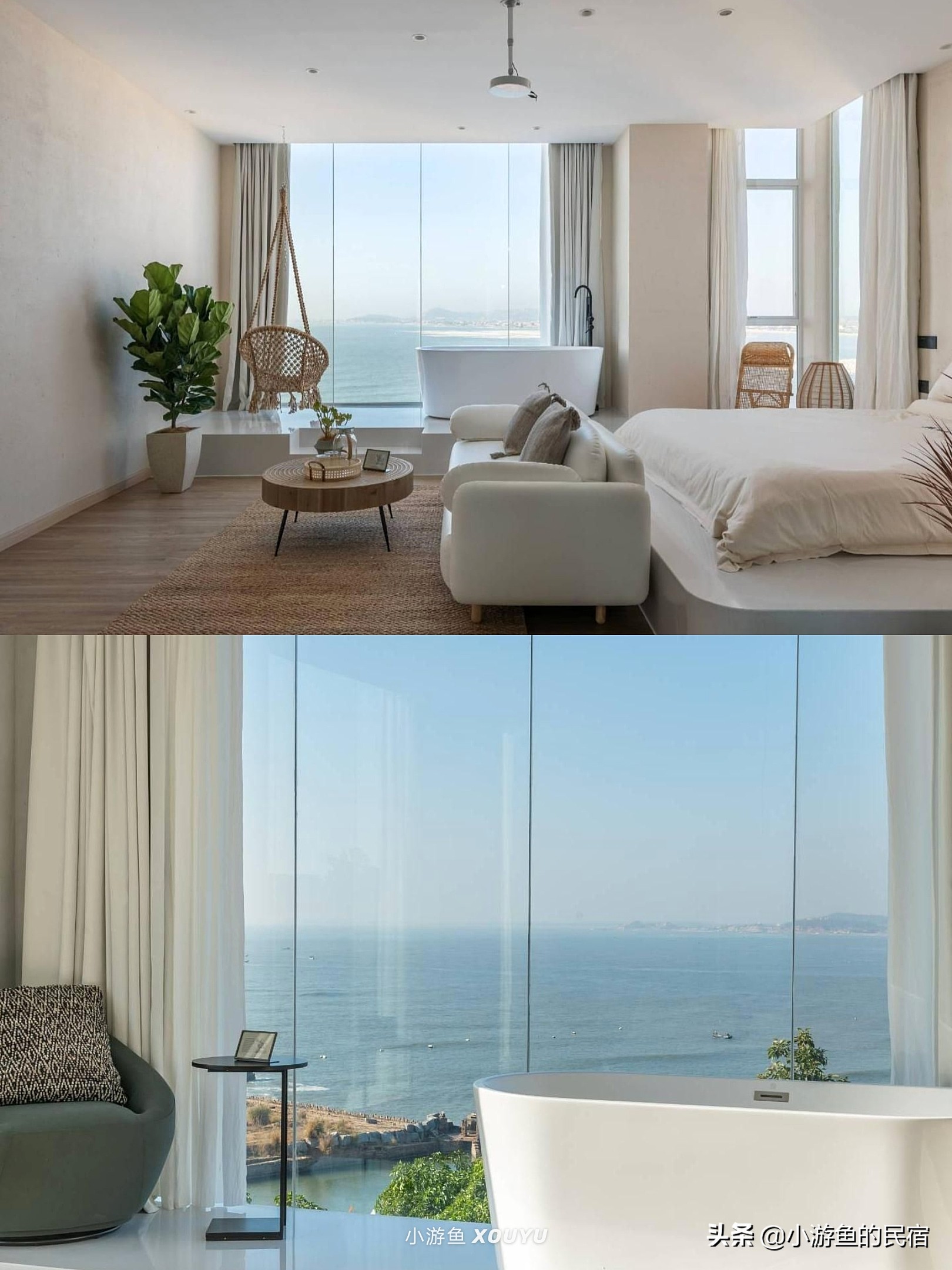 海边日落晚霞民宿,火山岛民宿二室一厅