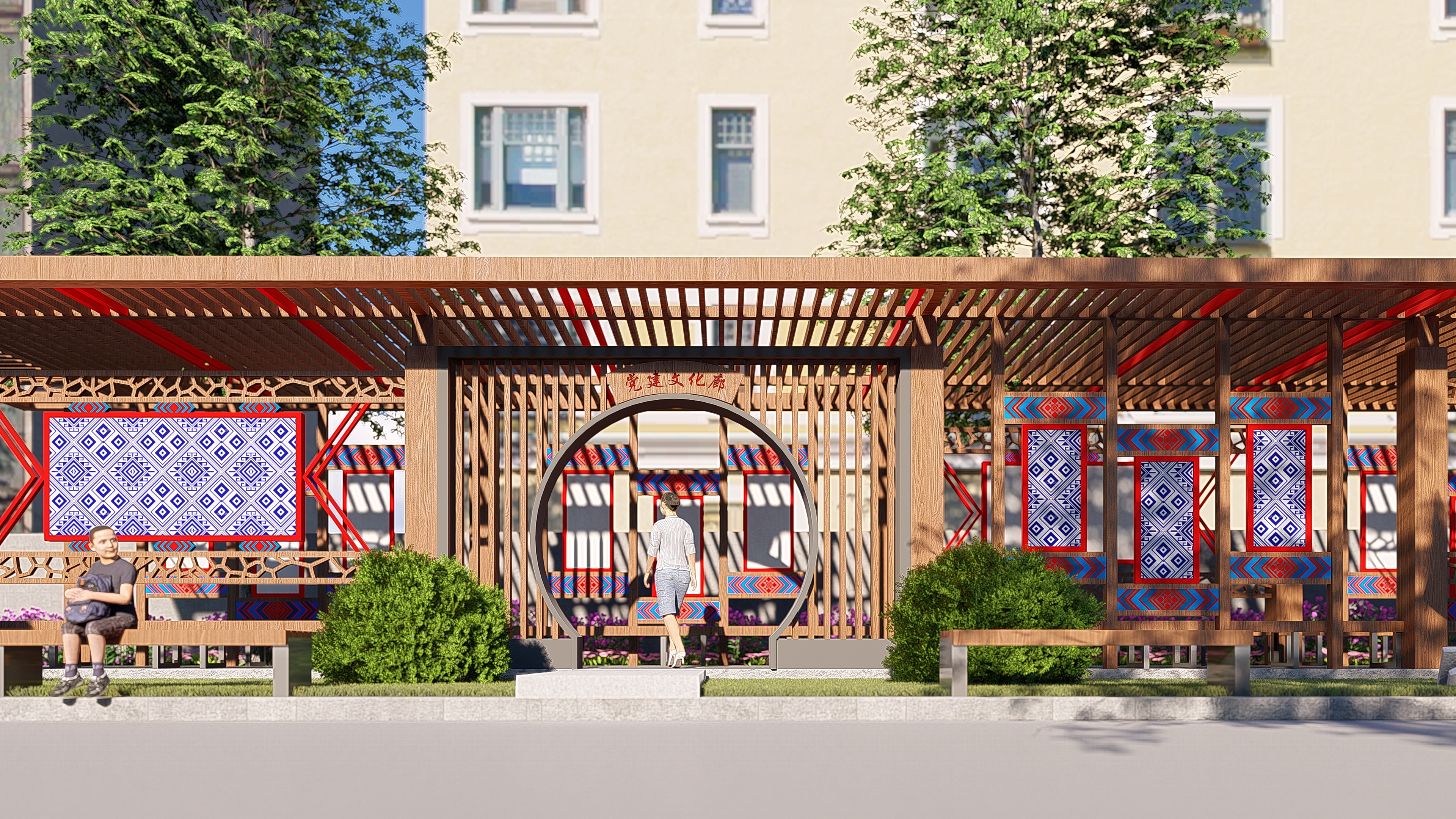 校园文化长廊设计图,学校文化长廊设计效果图大全