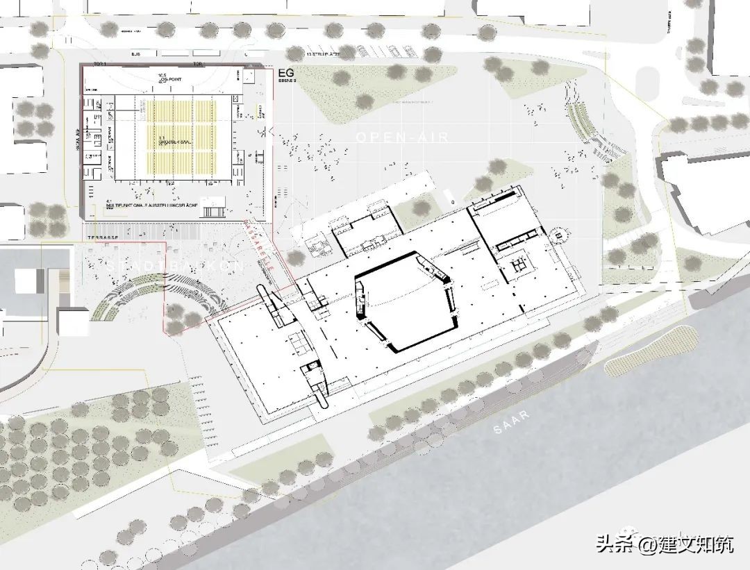 kadawittfeldarchitektur赢得萨尔布吕肯会议中心（MKK）设计竞赛