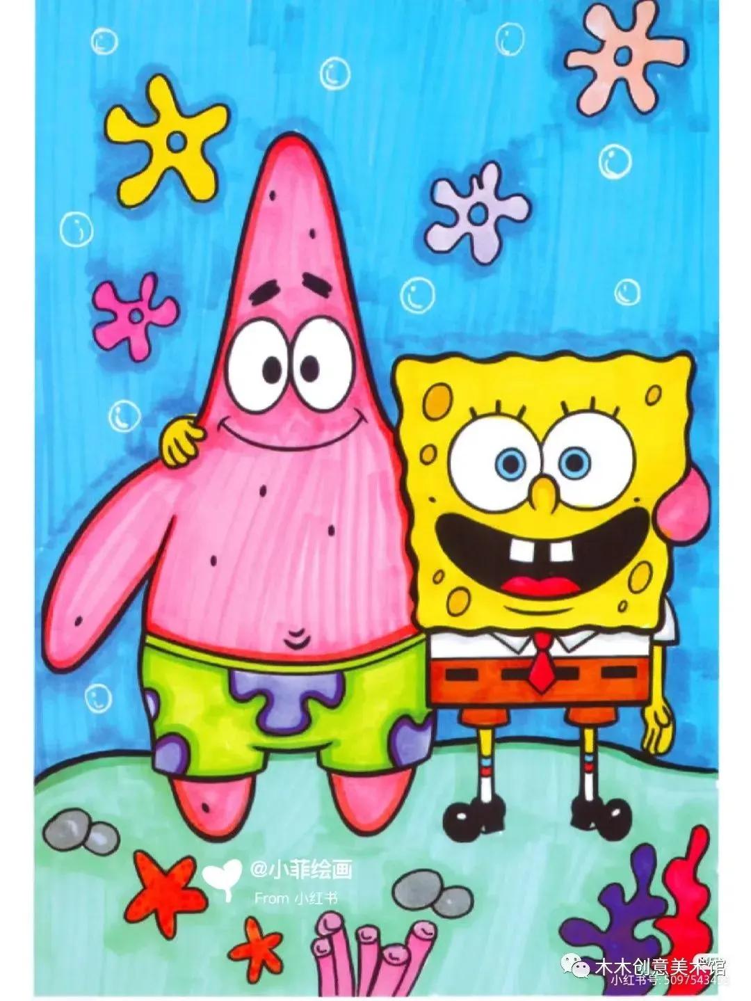 马克笔画儿童画简单好看,儿童马克笔画画简单又好看图片