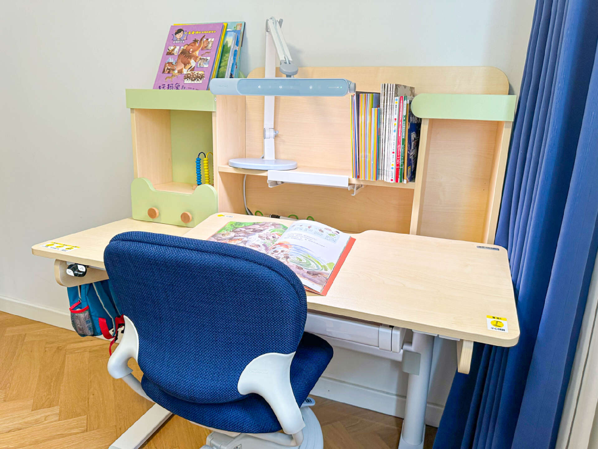 乐歌升降桌ec5蓝色,乐歌EC2电动升降学习桌