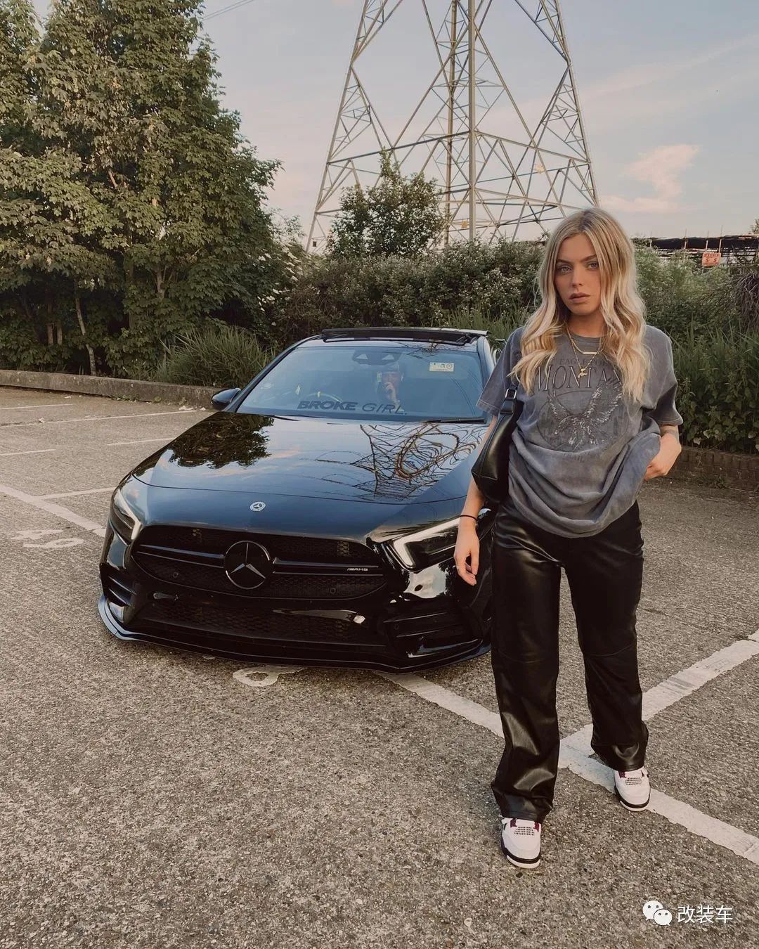 奔驰车模amga35,奔驰c级小姐姐改装