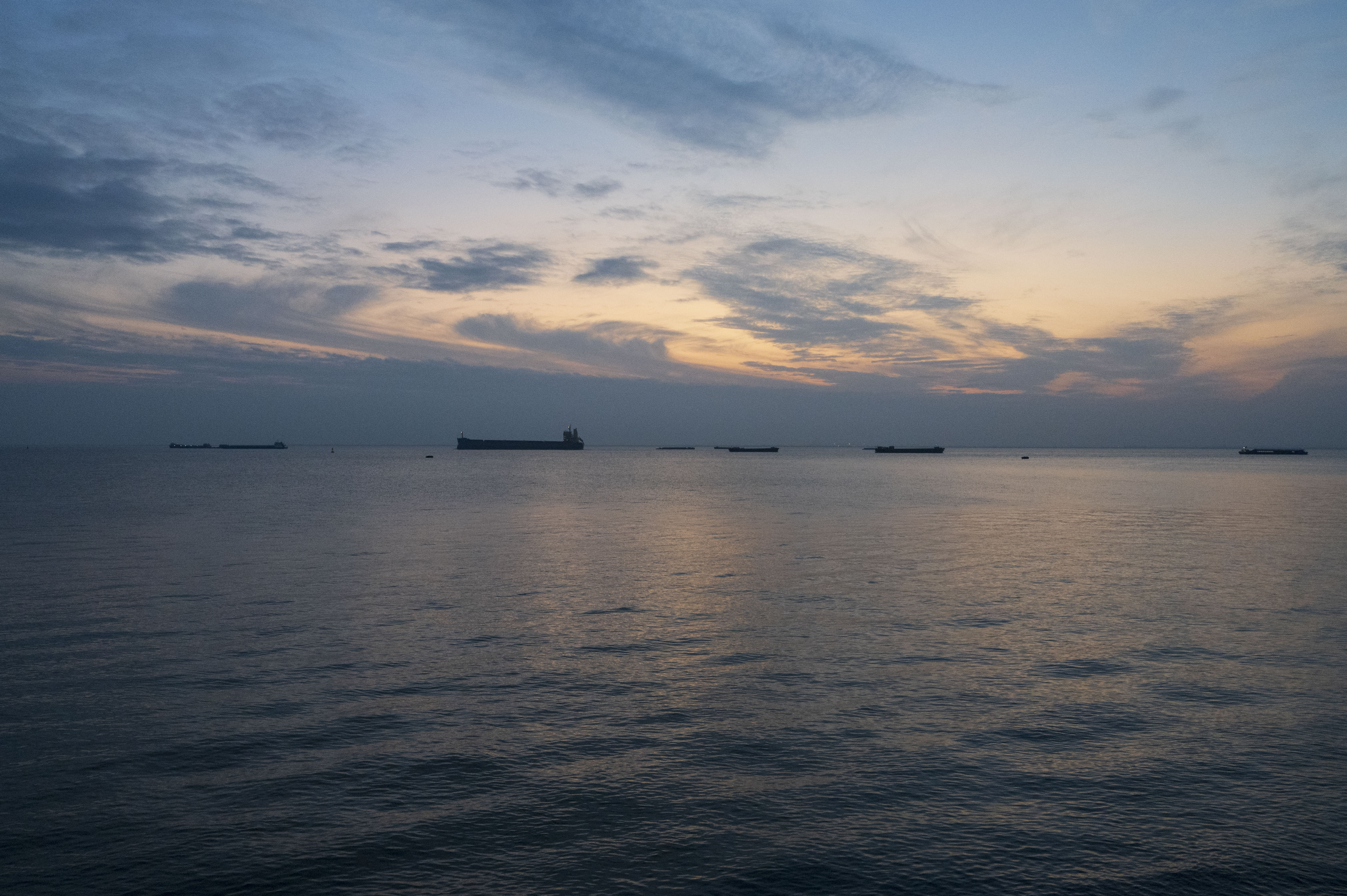 南通傍晚,南通夜景vs扬州夜景