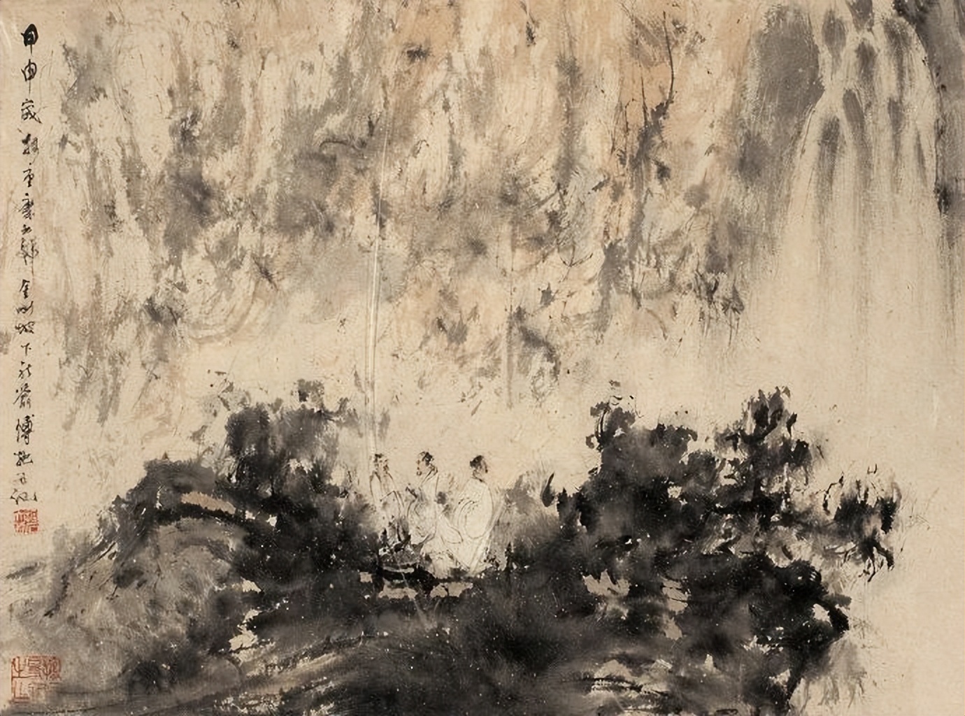 傅抱石山水画100幅欣赏,傅抱石山水画100幅高清图欣赏