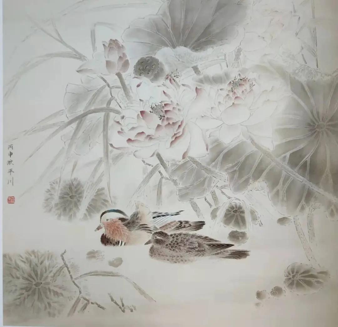 弄花香满衣唯美意境图,实力派花鸟画家作品欣赏