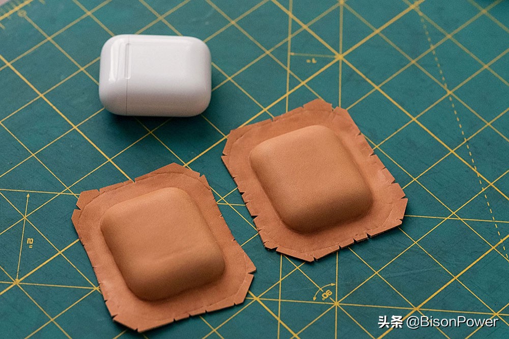 手工牛皮airpodspro套制作,airpods3皮套制作教程