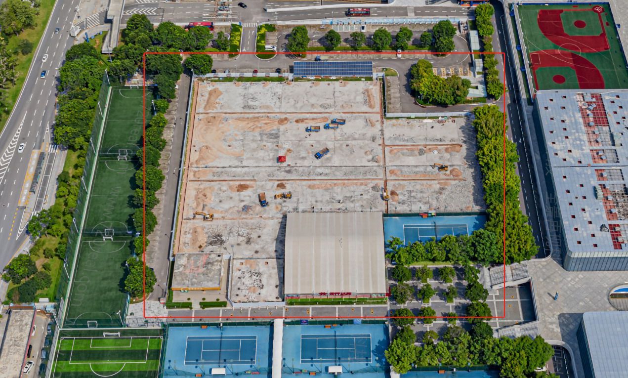 深圳湾体育中心拍照,高楼俯瞰深圳湾体育中心