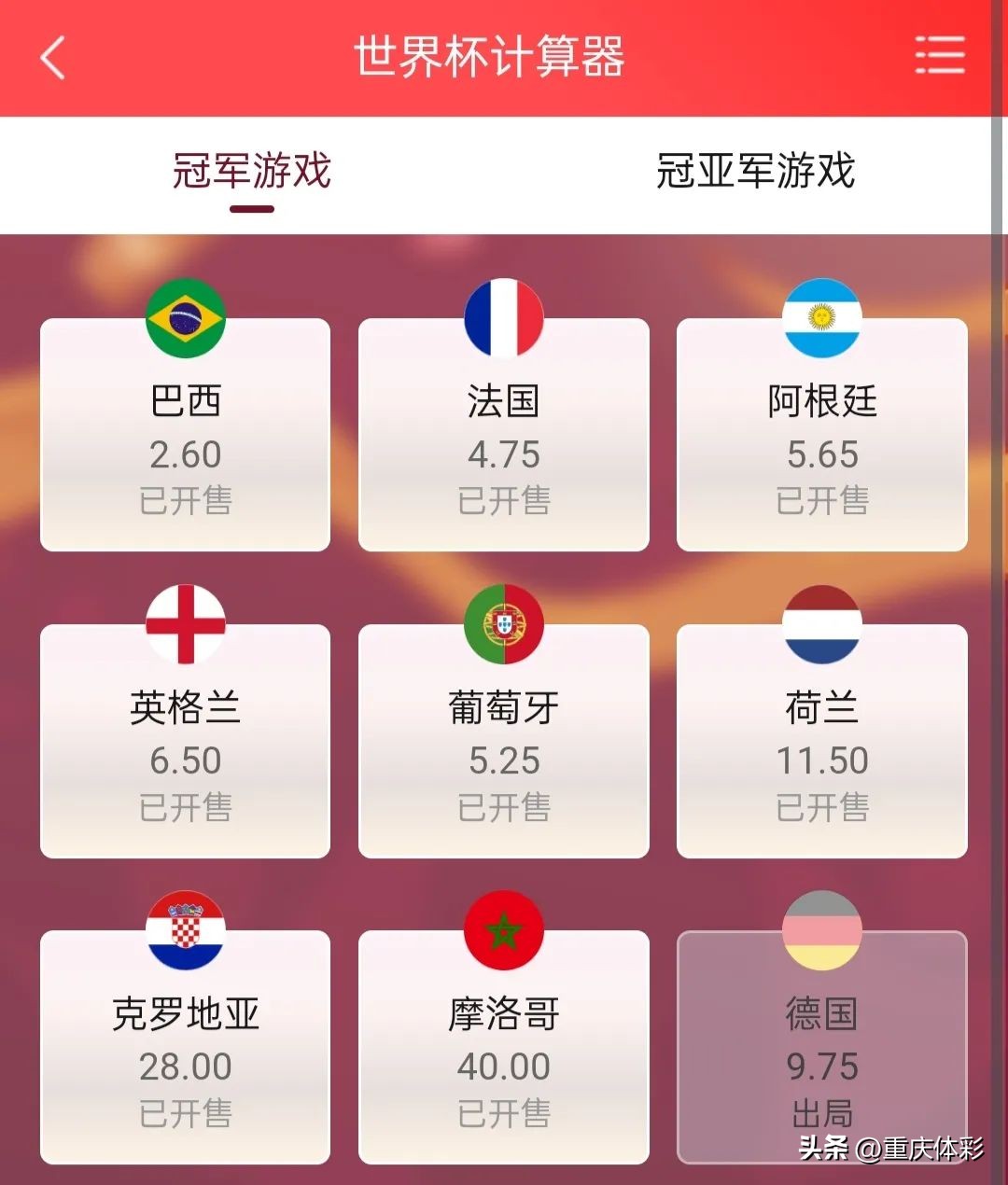 世界杯竞猜第9场,且看且珍惜世界杯