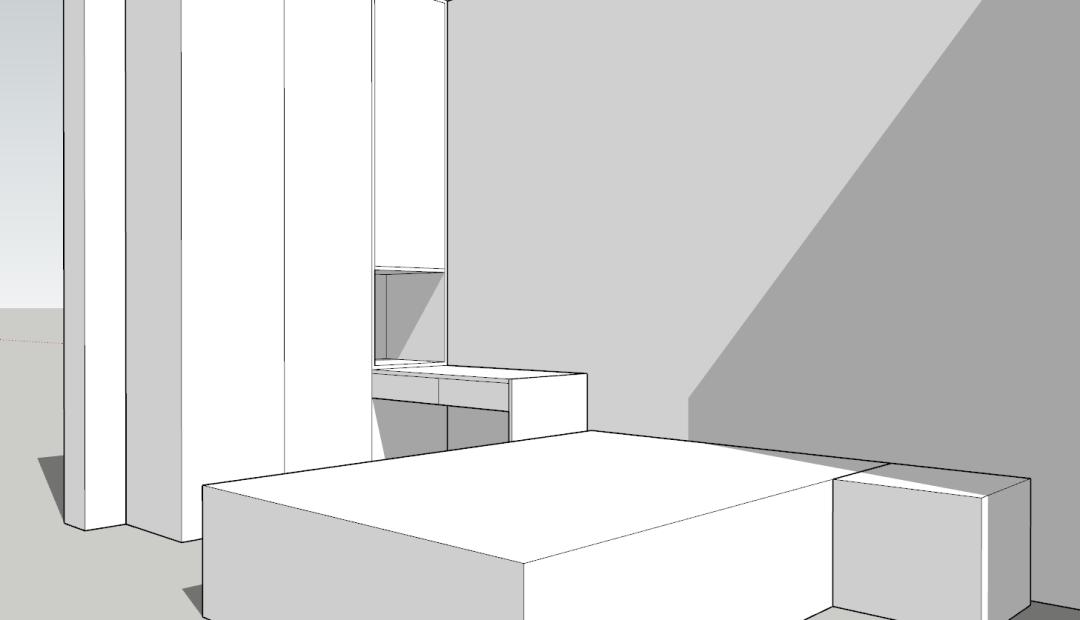 床头柜挡衣柜的3种解决方案,床头柜挡着衣柜门怎么后期补救