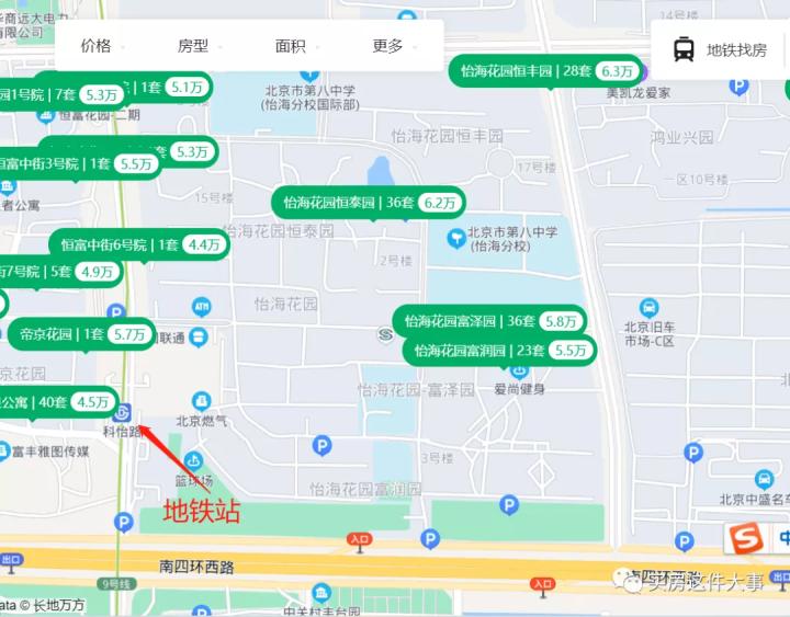 北京丰台怡海花园房子多少钱一平,北京丰台区怡海花园恒泰园的房价