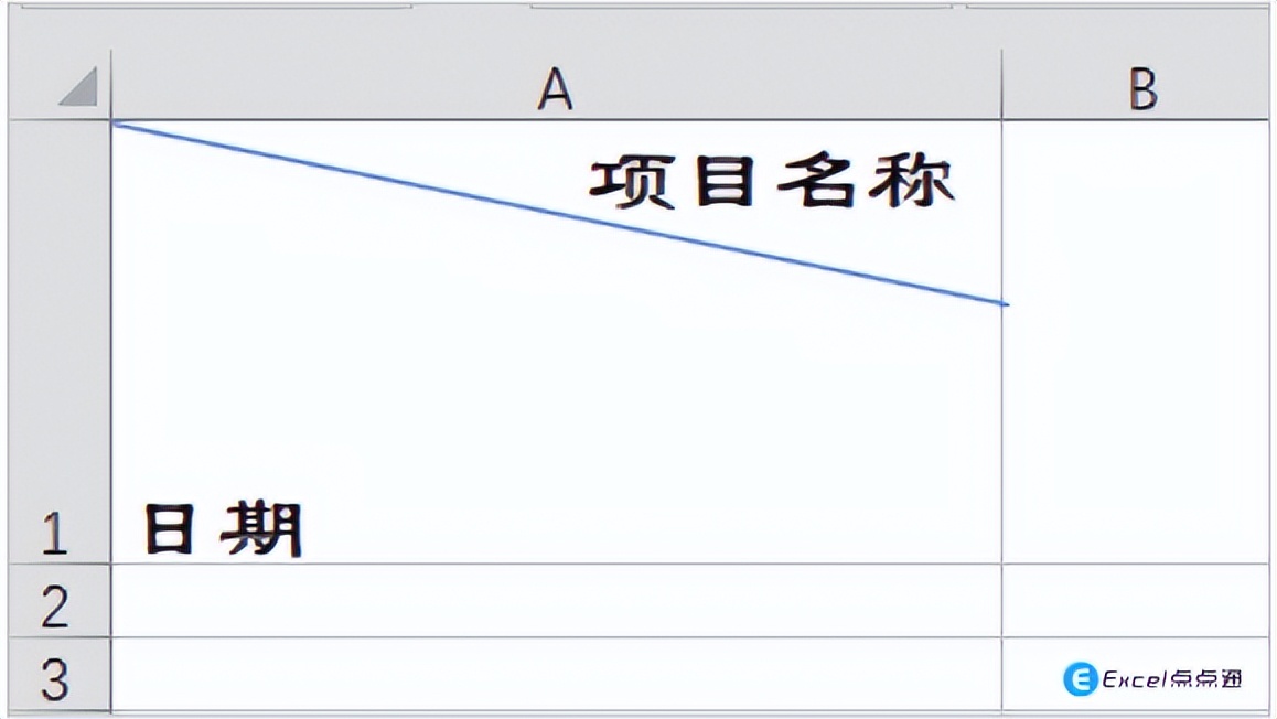 excel表格三根斜线表头制作方法,excel表格插入斜线如何取消斜线
