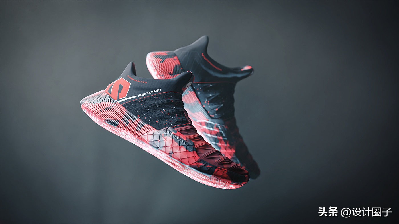 红色恶魔鞋,高级感红色鞋